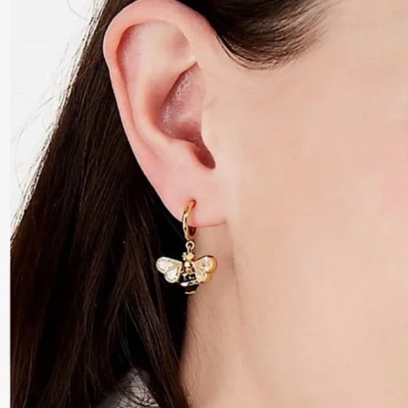 NWT Kate Spade All Abuzz Gold Bee Earrings - Picture 5 of 5